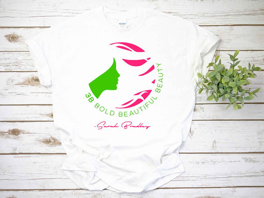 3B Pink & Green Logo Tee